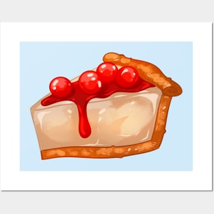 Cherry Cheesecake Slice Posters and Art